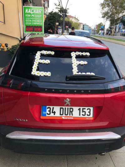 Kırmızı Jeep Gelin Arabası - gelin-arabalar - Açelya Çiçek