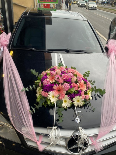 Pembe Gelin Arabası - gelin-arabalar - Açelya Çiçek