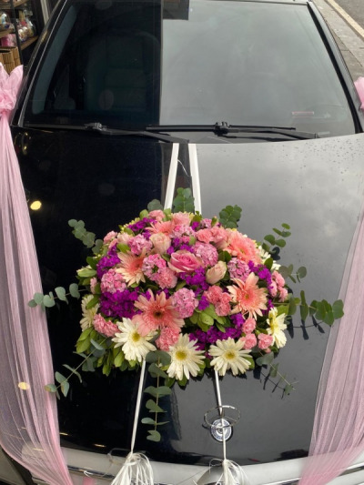 Pembe Gelin Arabası - gelin-arabalar - Açelya Çiçek