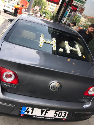 Pembe Gelin Arabası Süsleri - gelin-arabalar - Açelya Çiçek