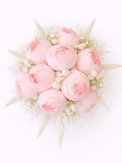 Pembe Şakayık Yapay Gelin Çiçeği - salon-ofis-bitkileri - Açelya Çiçek