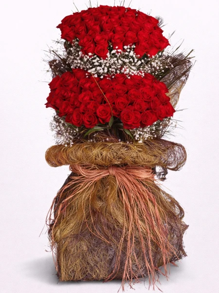 Premium 100 Gül Buketi