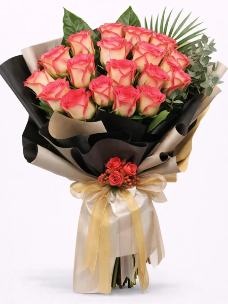 Premium 21 Pembe Gül Buketi